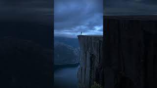 1982 ft Vertical Drop in Preikestolen Norway [upl. by Lidah]