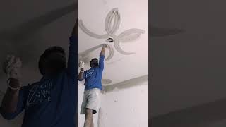 Simple pop kaichi design new pop false ceiling design bedroomdesign shortvideo drawing new art [upl. by Sathrum]