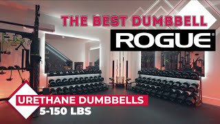 Rogue Urethane Dumbbells and 3Tier Dumbbell Rack  THE BEST Dumbbell Review  Home Gym [upl. by Anatsirhc]