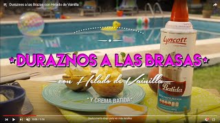 Duraznos a las Brazas con Helado de Vainilla [upl. by Nole]