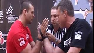 Arm Wars  Armwrestling  John Brzenk USA v Devon Larratt CAN [upl. by Eshman]