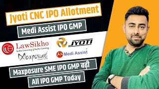 Jyoti IPO Allotment  Medi Assist IPO  All SME IPO GMP Today  Jayesh Khatri [upl. by Burtis]