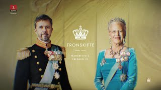 DR Tronskifte Proclamation of King Frederik X IntroOnAir Identity [upl. by Dyol]