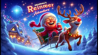 🎄Grandmas Wild Reindeer Ride  Funny Christmas Song for Kids  Grandma Got Run Over by a Reindeer [upl. by Enej]