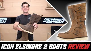 Icon Elsinore 2 Boots Review at SpeedAddictscom [upl. by Yrnehnhoj]