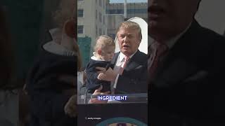 Rare clip of Trump holding Barron as a baby has resurfaced [upl. by Eneres]