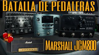 🔥BATALLA DE PEDALERAS🔥 Boss ME90 Vs Nux MG30 Vs Valeton GP200LT  Marshall JCM800 [upl. by Lunseth]