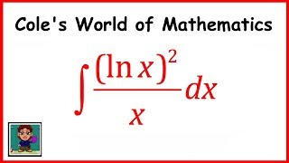 Integral of lnx2x ❖ Calculus 1 [upl. by Enel]