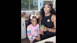 Porsha Williams Daughter Pilar Makes Juicer Drink For Mommy To Taste 🧃 [upl. by Dine]