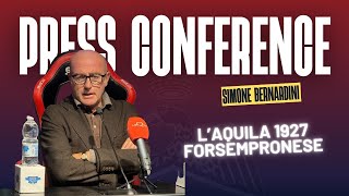 🎤 Conferenza post gara del DG Bernardini [upl. by Akeim]