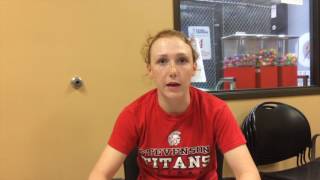 Sterling Heights Stevenson shortstop Shannon Carr talks about her strong start at the plate [upl. by Greenes302]