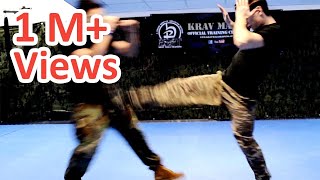 KRAV MAGA TRAINING • How to use Front Kicks in a real fight [upl. by Yenruoc]