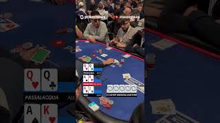 THREE WAY ALLIN in the ESPT Main Event eptbarcelona pokernews [upl. by Omsare]