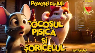 🐓 Cocoșul pisica și Șoricelul 🐈🐭 Lev Tolstoi 📖Povești animate pentru copii in limba română [upl. by Yks]