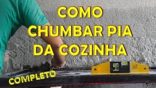 Como chumbar pia da cozinha Completo [upl. by Aibos833]