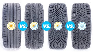 Michelin Pilot Sport 4S vs PIlot Sport AllSeason 4 vs CrossClimate 2 vs XIce Snow Tested and Rated [upl. by Htenek]