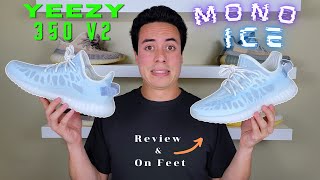 MONO ICE  Everything You Need To Know about this Adidas YEEZY Boost 350 v2 Review amp On Feet [upl. by Busey]