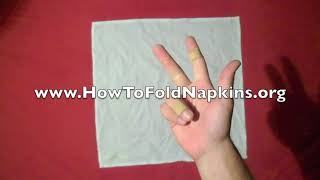 How To Fold Napkins  How To Starch A Napkin [upl. by Annaor]