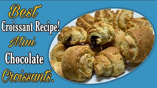 Croissant Recipe How to make chocolate croissants Recipe by Cooking amp baking with Shiza [upl. by Ytsirc938]