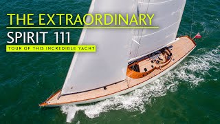 Sailing art Full tour of the EXTRAORDINARY Spirit 111 superyacht [upl. by Allsopp]