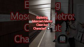 Exploring Moscows Metro Clean but Character 🚇 vlog travel moscowlife shorts [upl. by Layor]