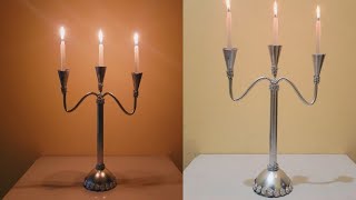 Fácil candelabro de mesa elegante y económico Easy elegant and economical table candle holder [upl. by Byran]