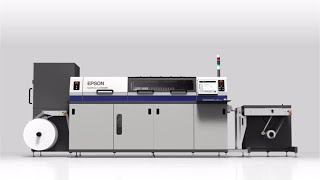 Epson SurePress L4733AW  Experience the Automated Digital Label Press [upl. by Ahsratan]