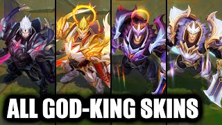 All Darius Skins Reviewed  Darius Skin Spotlight Season 13  God King Spirit Blossom Dunkmaster [upl. by Ailet667]