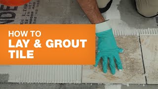 Tile Installation How to Lay amp Grout Tile [upl. by Yarled]