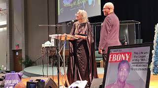 GWENDOLYN MCCRAY SPEAKS AT HER HUSBAND PERCY WILSON MCCRAY SR MEMORIAL SERVICE 110224 [upl. by Yrellam]