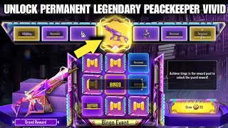 NEW How To Unlock Permanent Legendary Peacekeeper Mk2 Vivid Notes in BinGo Event Codm 2024 [upl. by Ladnar430]