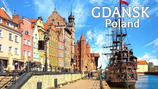 Gdansk Poland 🇵🇱  Walking Tour in 4K 60fps ▶93min  September 2023 [upl. by Aerdnua]