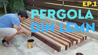 DIY Pergola din lemn Vopsire lemn Prezentare constructie pergola Episodul 1 [upl. by Madaras695]