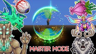 Terraria 144  Terra Blade vs ALL Bosses Master Mode [upl. by Tomkin616]