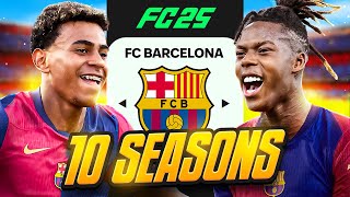 I Takeover Barcelona for 10 Seasons in FC 25 [upl. by Ynagoham]