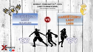 Summertown Girls Basketball vs Cannon Co  Region Semis  22624 [upl. by Ary475]