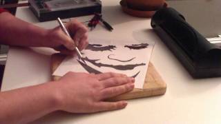 Airbrush stencil howto [upl. by Aihselat874]