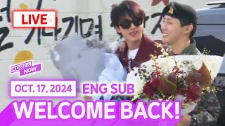 FULL VERREALTIME ENG SUB 💜BTS jhope💜 completes army service [upl. by Thirion]