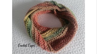 BUFANDA INFINITA O CIRCULAR TEJIDA A CROCHET🧣bufandatejida bufandinfinita bufandacrochet [upl. by Aienahs]