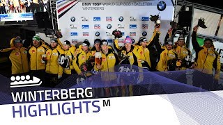 Walther leads German sweep in Winterberg  IBSF Official [upl. by Russel]