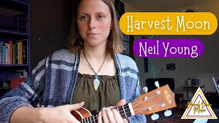 Harvest Moon  Neil Young Ukulele Cover [upl. by Nauqahs]