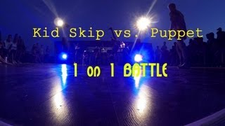 Bboy Kid Skip vs Bboy Puppet  B urban meeting 2013  1 on 1 round 1 [upl. by Gnivri419]