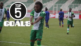 Alex Iwobi I Top Five Goals  Super Eagles  Nigeria National Football Team [upl. by Eelydnarb]