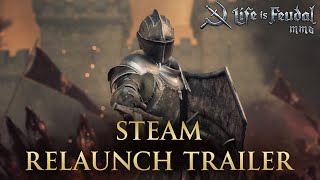 Life is Feudal MMO — Steam Relaunch Trailer [upl. by Olegnaed]