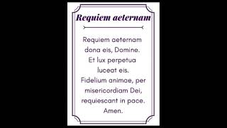 Latin prayer for the dead prayer latin [upl. by Asilanna288]