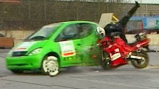 Motorbike Crash Test TBT  Fifth Gear [upl. by Moureaux]