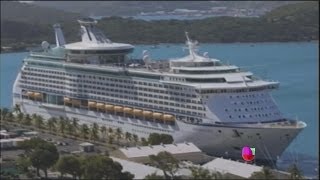 Virus estomacal afecta a pasajeros de un crucero de Royal Caribbean  Noticiero Univisión [upl. by Oalsecnew]