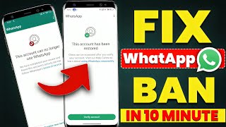 whatsapp banned my number solution  how to fix this account can no longer use whatsapp business [upl. by Aennil]