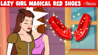 Lazy Girls Magical Shoes  Lazy Girl  Red Shoes  Bedtime Stories for Kids in English Fairy Tales [upl. by Adams]