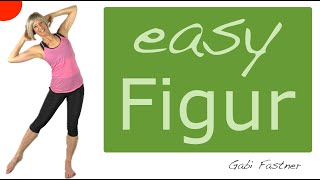 🐭 18 min easy FigurTraining  GanzkörperWorkout im Stehen ohne Geräte auch für Einsteiger [upl. by Nadabas]